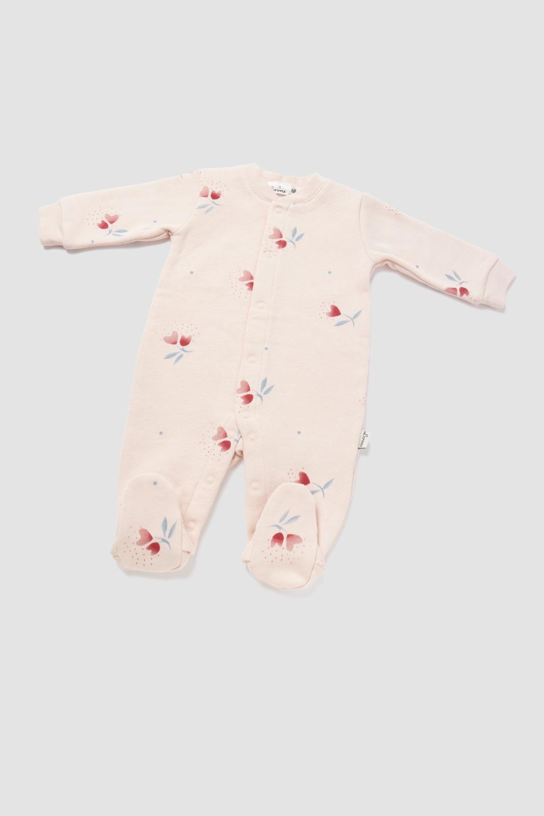 אוברול פוטר Flowers | ורוד