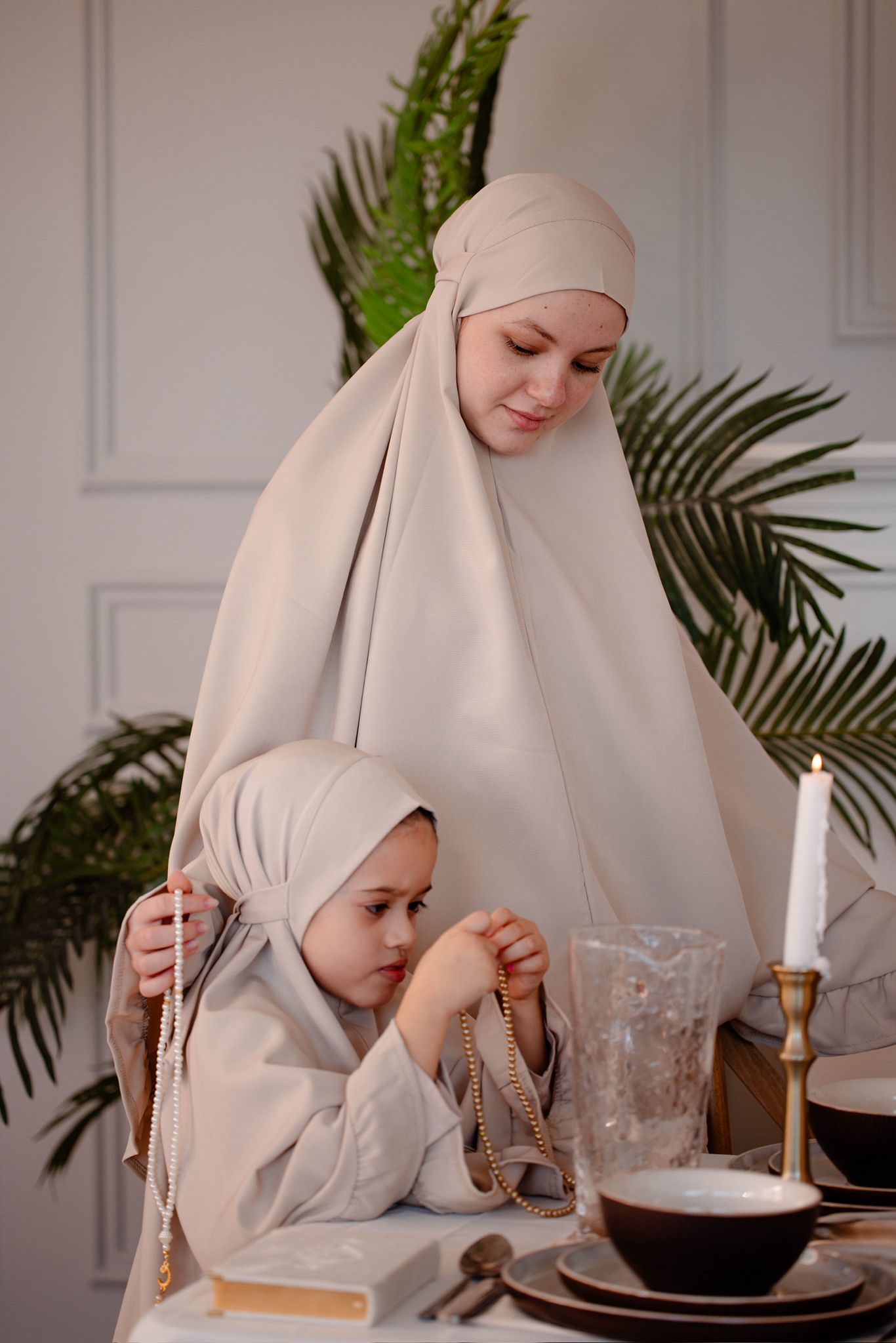 طقم صلاة للصغار-لون بيج