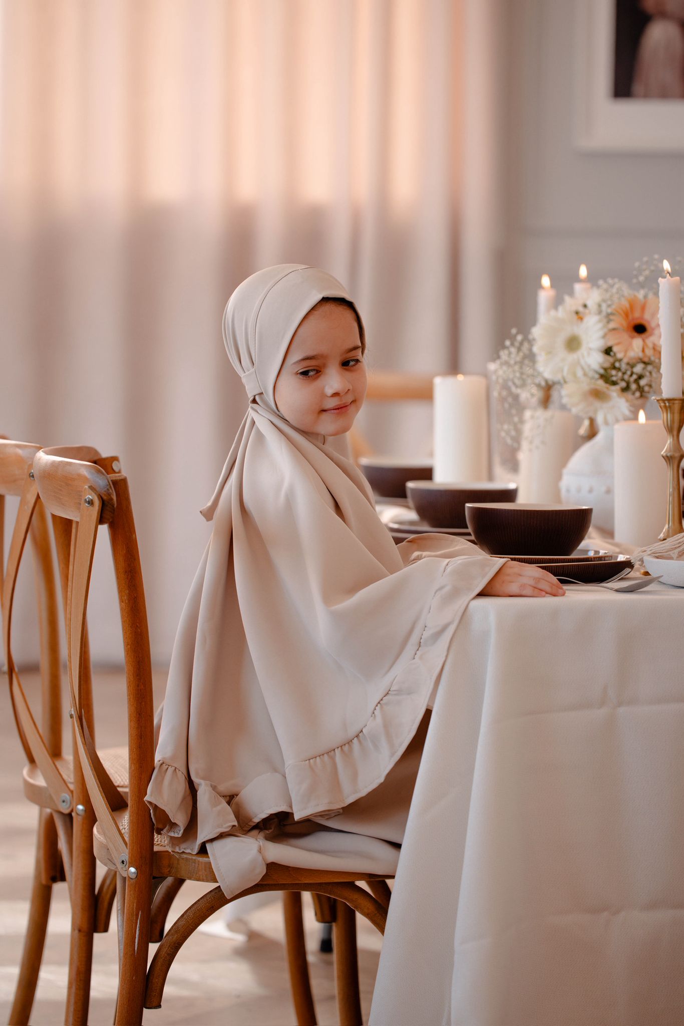 طقم صلاة للصغار-لون بيج