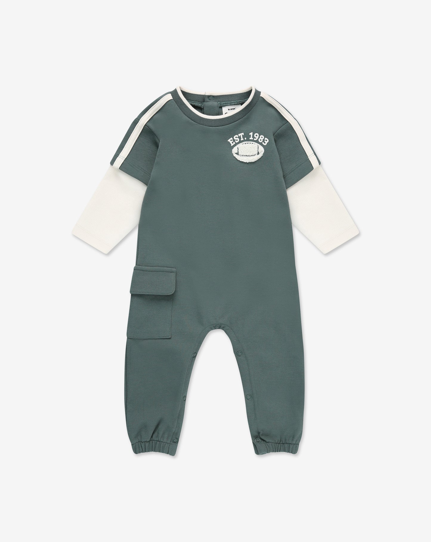 אוברול שרוול עם כיס