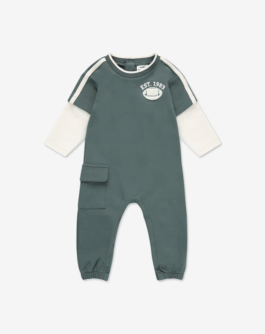 אוברול שרוול עם כיס