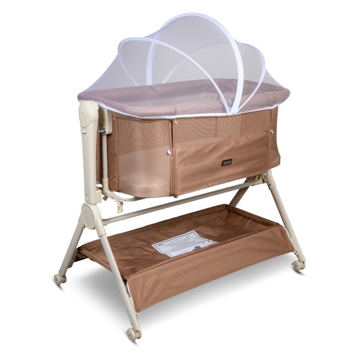 עריסה נצמדת כולל נדנוד מבית BÉBÉ מוקה