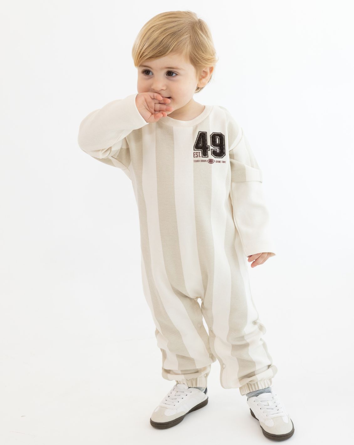 אוברול שרוול עם כיס בייבי