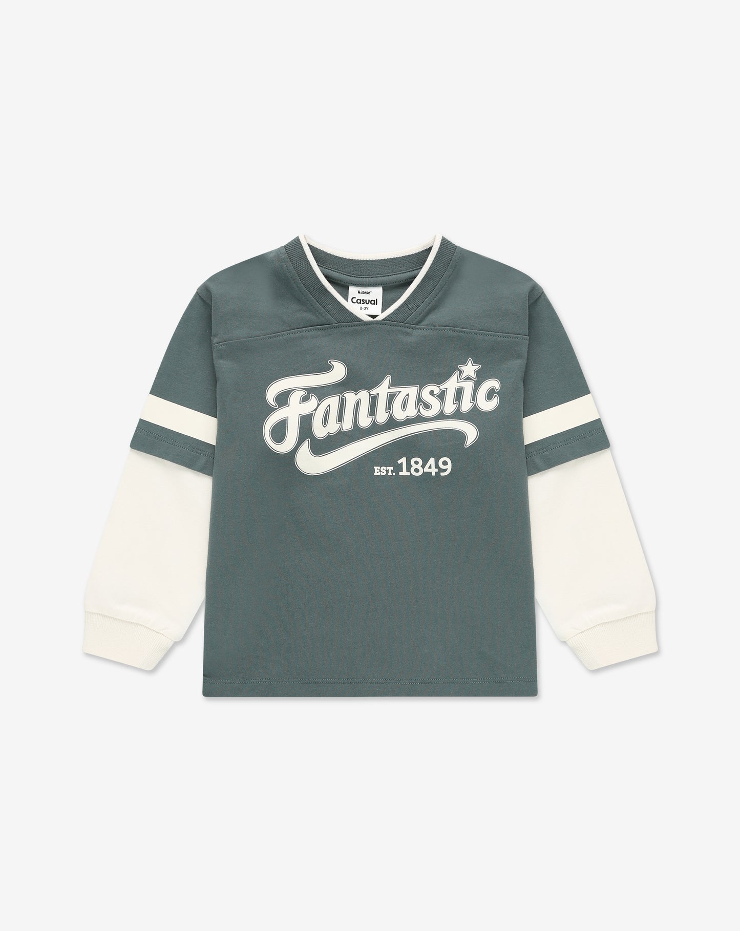 חליפת פוטבול שרוול על שרוול בייבי